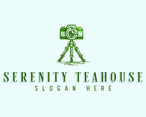 Camera Photography Tripod logo design