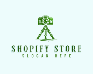 Camera Photography Tripod logo design