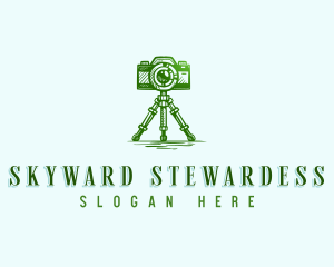 Camera Photography Tripod logo design