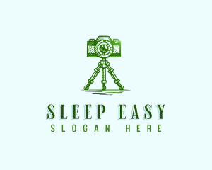 Camera Photography Tripod logo design