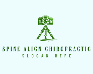 Camera Photography Tripod logo design