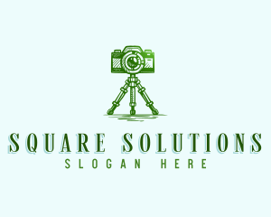 Camera Photography Tripod logo design