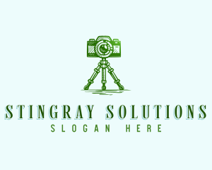 Camera Photography Tripod logo design