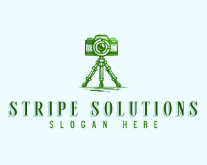 Camera Photography Tripod logo design