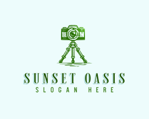 Camera Photography Tripod logo design