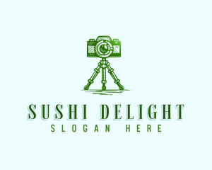 Camera Photography Tripod logo design