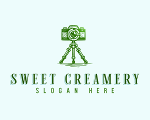 Camera Photography Tripod logo design