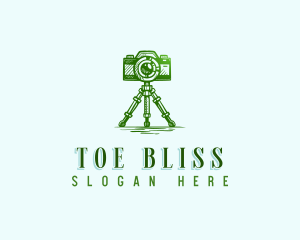 Camera Photography Tripod logo design