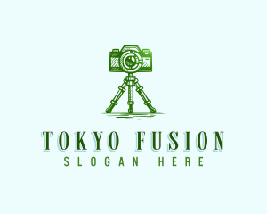 Camera Photography Tripod logo design