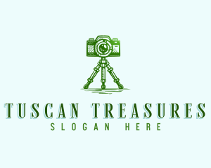 Camera Photography Tripod logo design