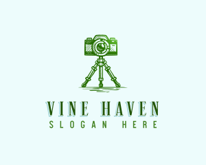 Camera Photography Tripod logo design