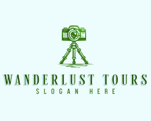 Camera Photography Tripod logo design