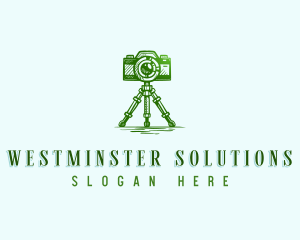 Camera Photography Tripod logo design