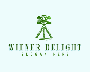 Camera Photography Tripod logo design