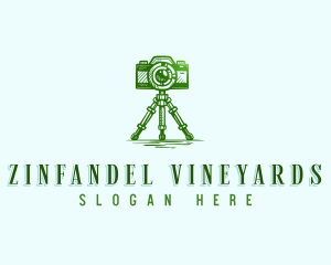 Camera Photography Tripod logo design