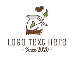 Drip Coffee - Stroke Coffee Brewing logo design