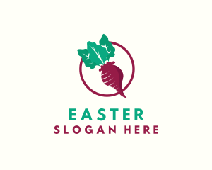 Vegan - Beet Vegetable Crops logo design