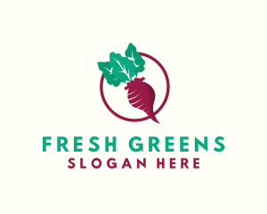 Vegetable - Beet Vegetable Crops logo design