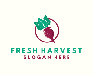 Veggie - Beet Vegetable Crops logo design