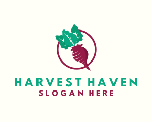 Crop - Beet Vegetable Crops logo design