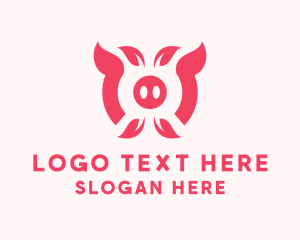 Farm Animal - Organic Pig Farm logo design