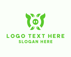 Slaughterhouse - Organic Pig Farm logo design