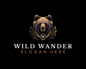 Wild Bear Animal logo design