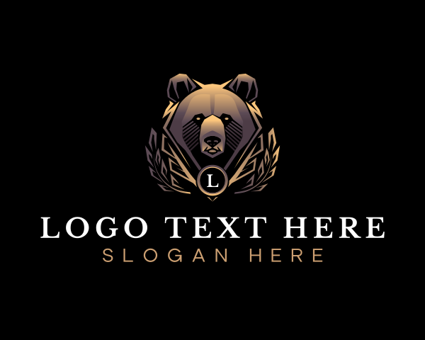 Wilderness - Wild Bear Animal logo design