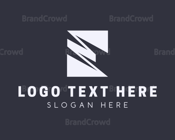 Professional Zigzag Letter E Logo
