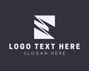 Advertising - Professional Zigzag Letter E logo design