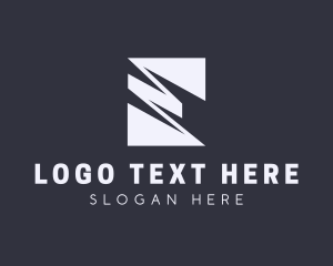 Letter E - Professional Zigzag Letter E logo design