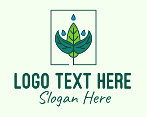Nature Conservation - Plant Watering logo design