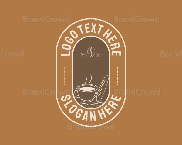 Hot Coffee Bean Logo