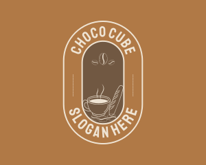Cup - Hot Coffee Bean logo design