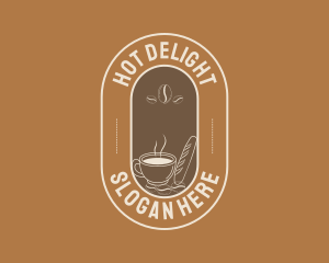 Hot Coffee Bean logo design