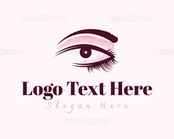 Beautiful Makeup Eyelash Logo