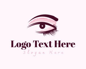 Lash Extension - Beautiful Makeup Eyelash logo design