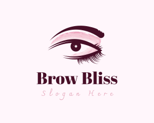 Beautiful Makeup Eyelash logo design