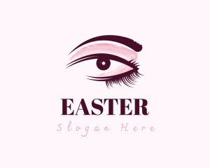 Eyelash - Beautiful Makeup Eyelash logo design