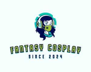 Cosplay - Game Cyberpunk Woman logo design