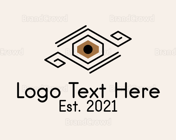 Geometric Eyelash Extension Logo