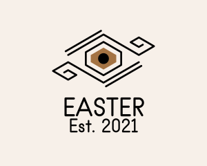 Eyelashes - Geometric Eyelash Extension logo design