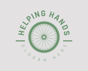 Wheel - Cyclist Wheel Emblem logo design