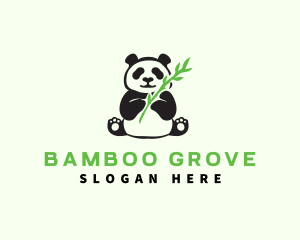 Bamboo - Panda Bamboo Animal logo design