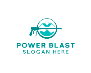 Home Roof Power Washer logo design