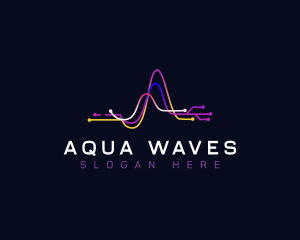 Waves - Tech Digital Waves logo design