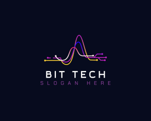 Tech Digital Waves logo design