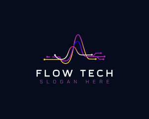 Tech Digital Waves logo design