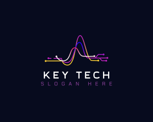 Tech Digital Waves logo design