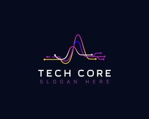 Tech Digital Waves logo design